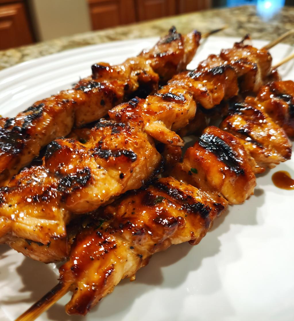 teriyaki chicken skewers