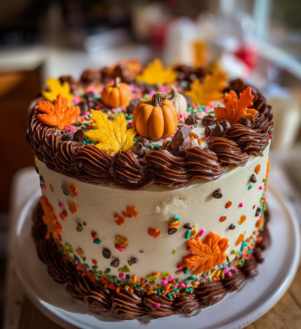 thanksgiving cake decorating easy