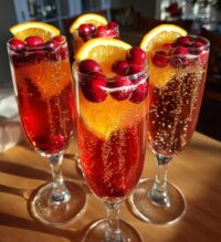 thanksgiving champagne cocktail