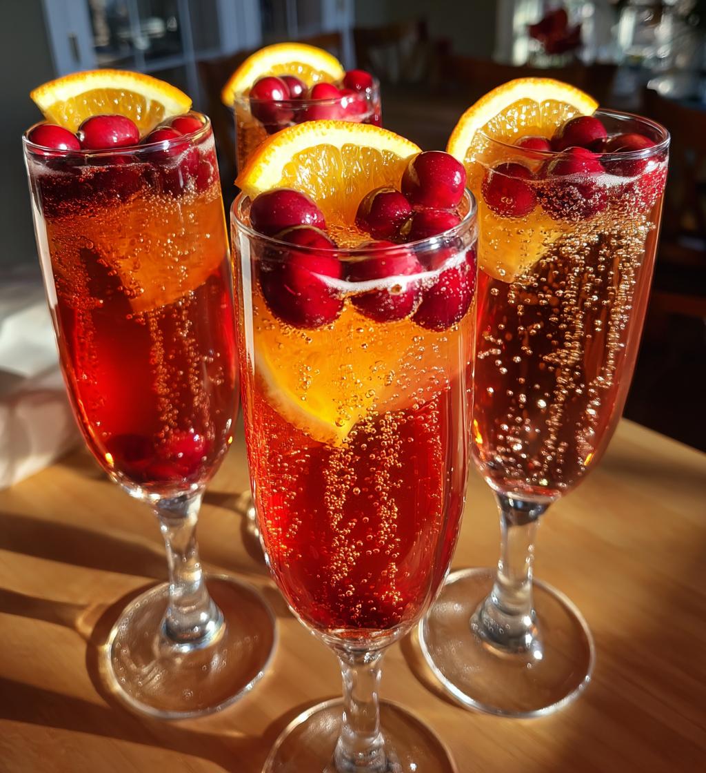 thanksgiving champagne cocktail