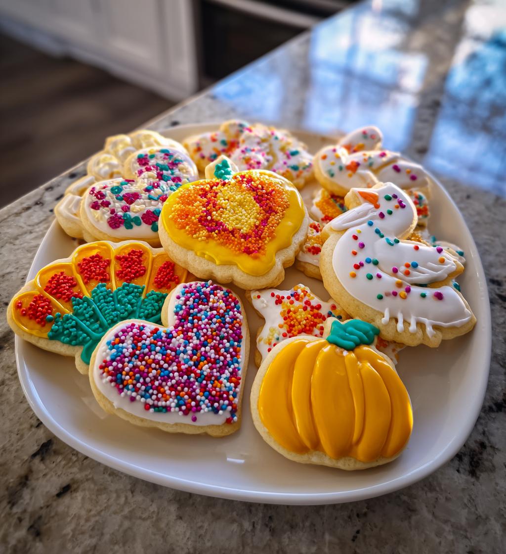 thanksgiving cookie decorating