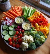 thanksgiving crudite platter