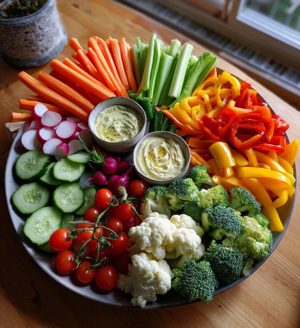 thanksgiving crudite platter
