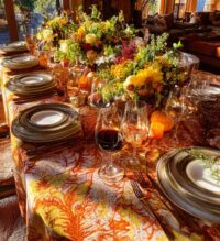 thanksgiving dinner aesthetic