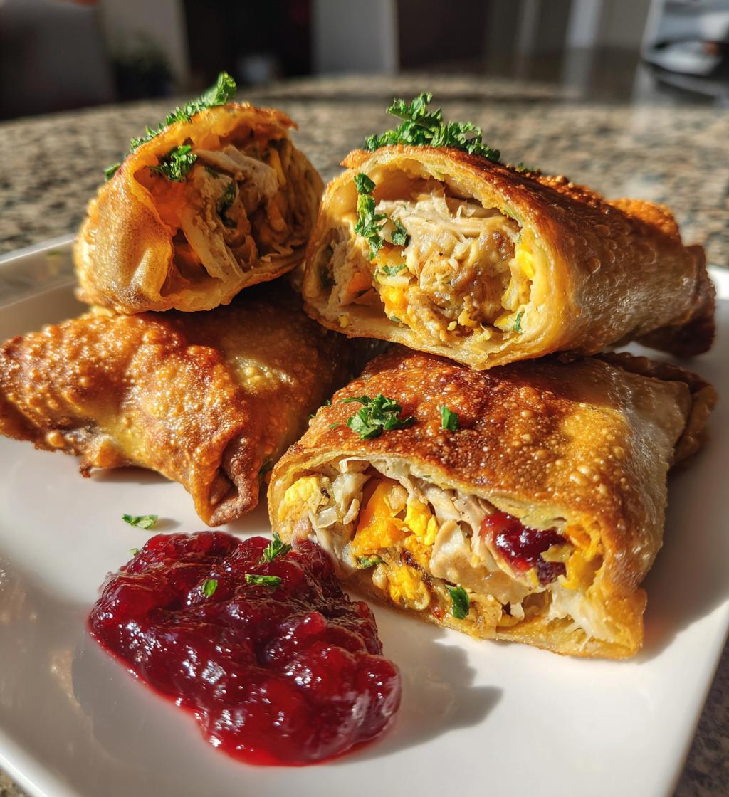 thanksgiving egg rolls