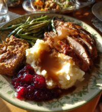thanksgiving food display