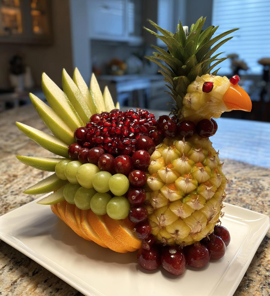 thanksgiving fruit turkey