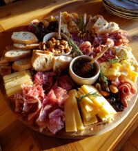 thanksgiving meat and cheese board