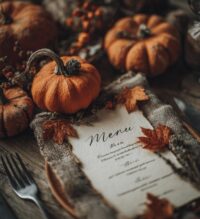 thanksgiving menu design