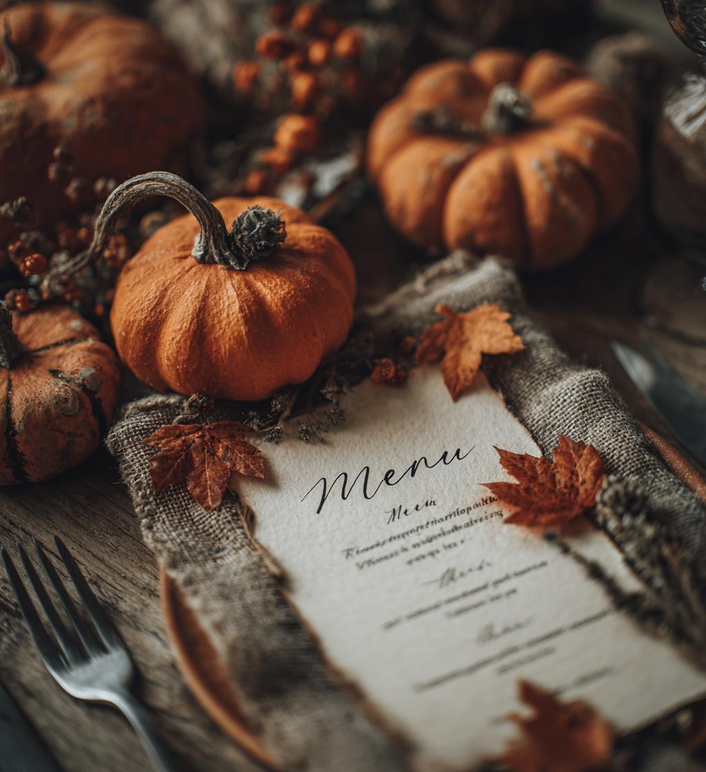 thanksgiving menu design