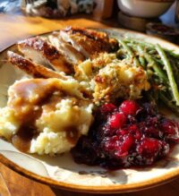 thanksgiving plate aesthetic