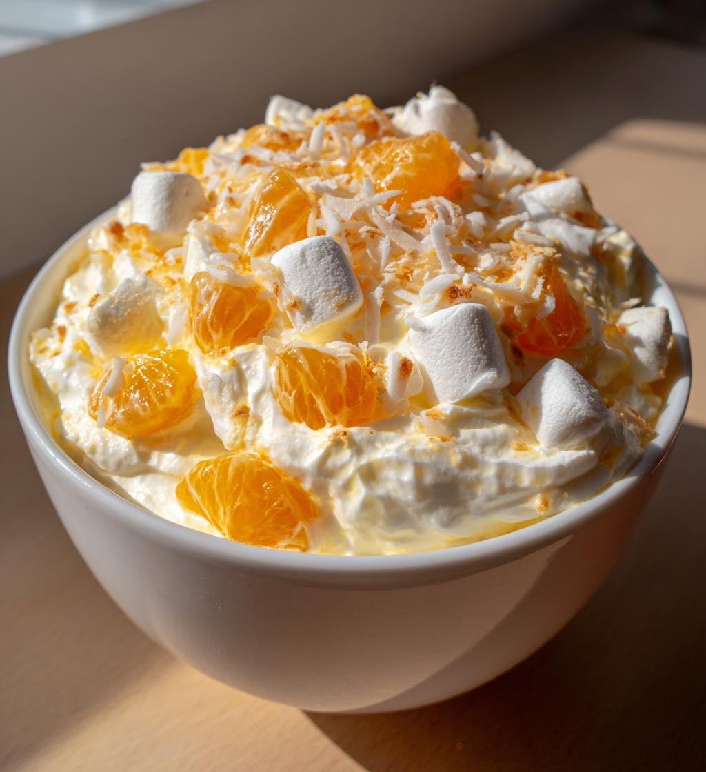 the best orange fluff recipe