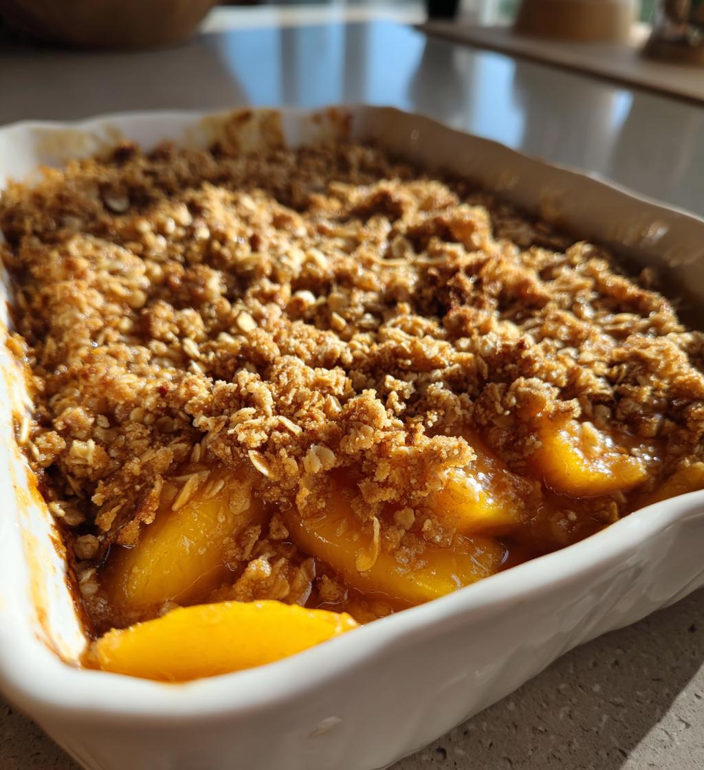 the best peach crisp recipe