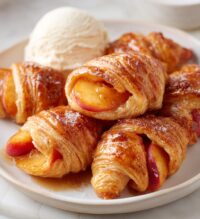 the easiest peach dumplings