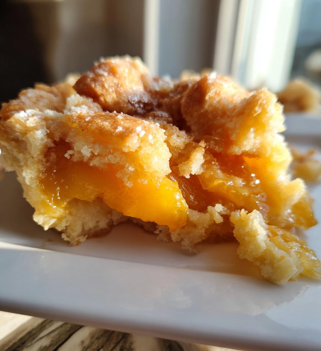 the easiest southern peach cobbler