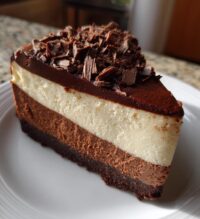 triple chocolate cheesecake
