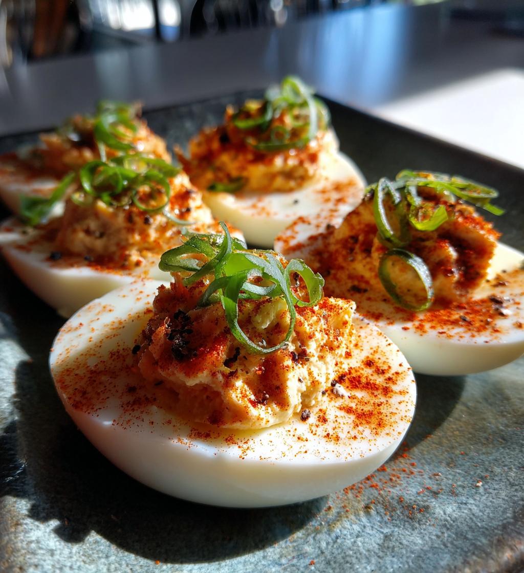 tuna deviled eggs