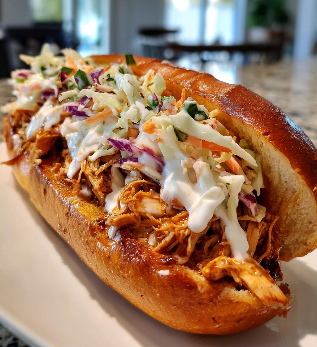 white bbq chicken subs perfect summer sandwich