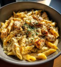white cheddar chicken pasta
