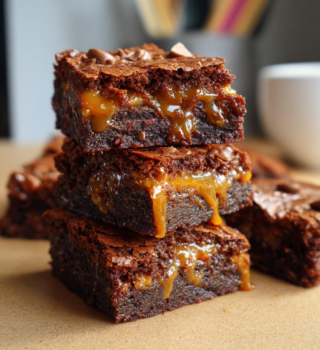 worlds best caramel brownies