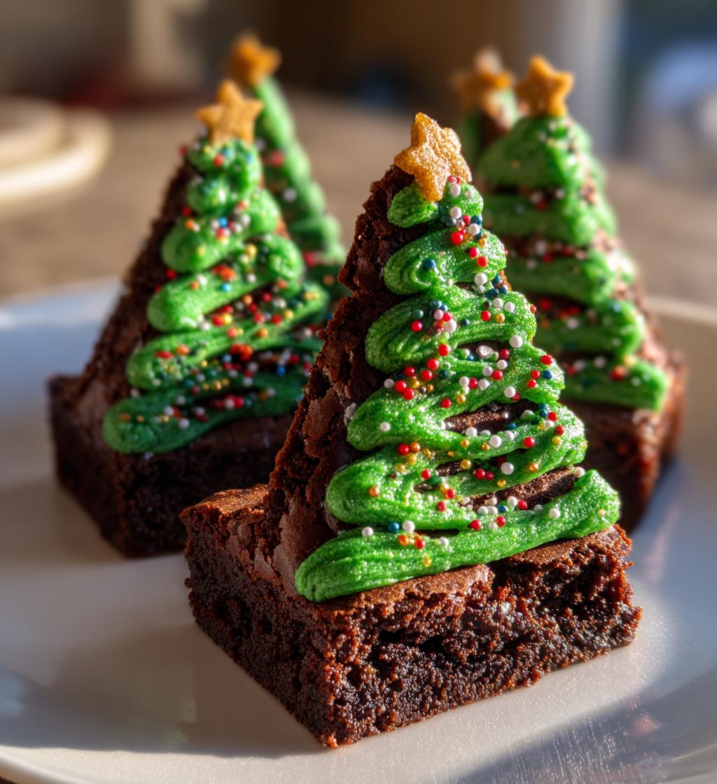 brownie christmas tree