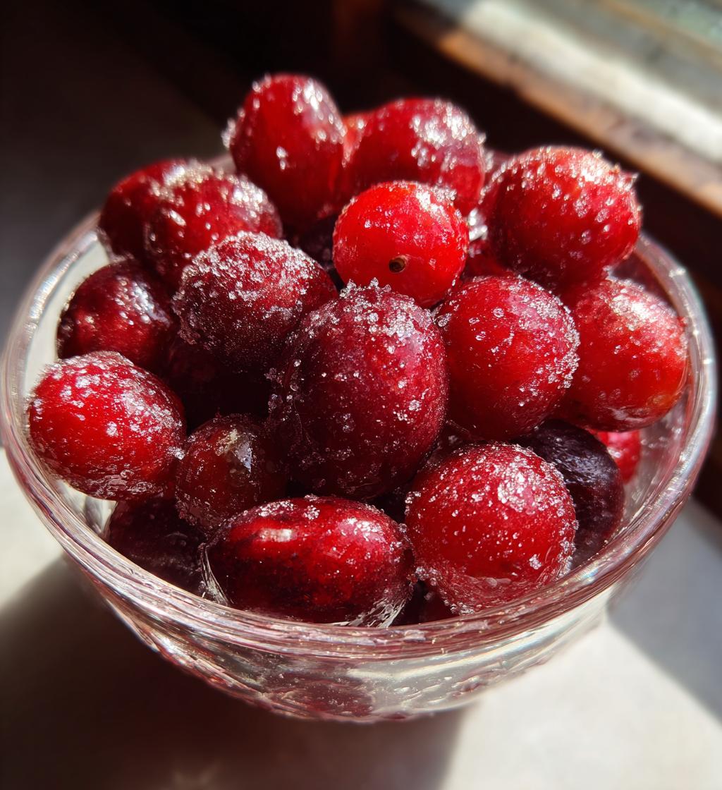 candied cranberries