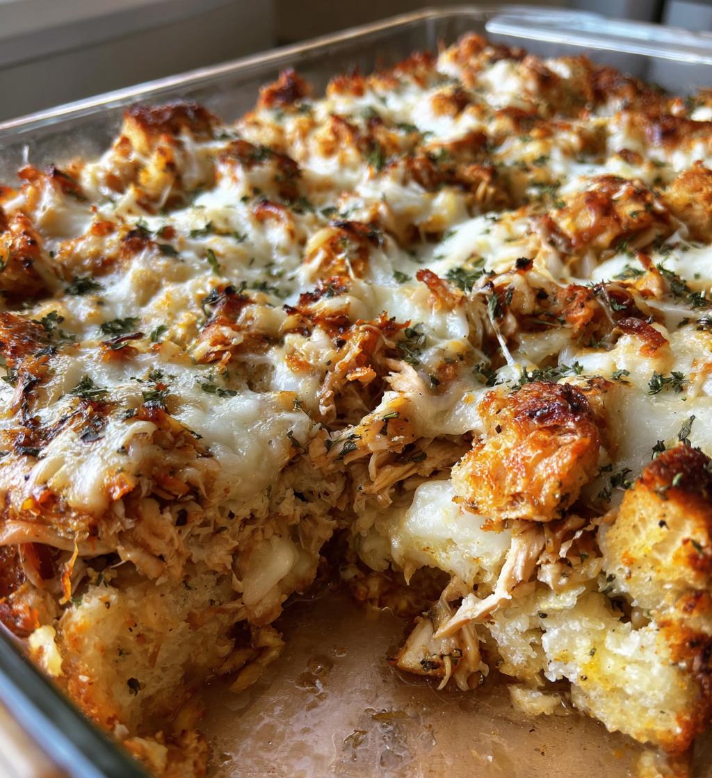 chicken bruschetta bake with stuffing