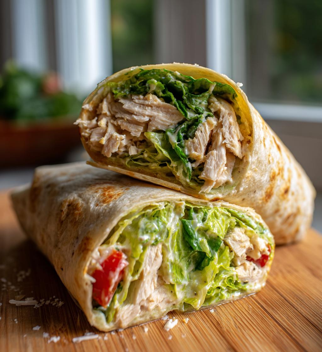 chicken ceasar wrap