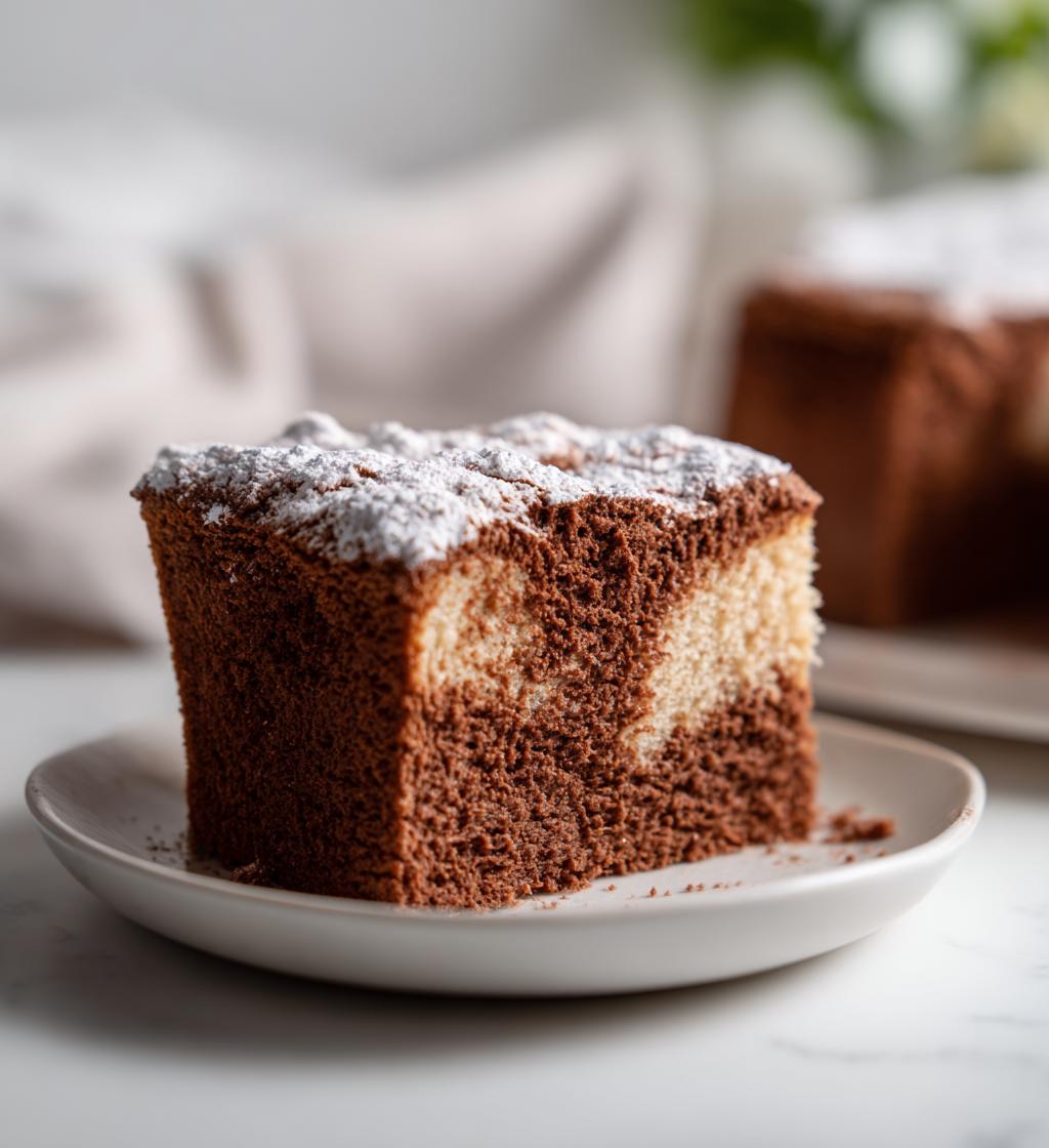 chocolate castella cake