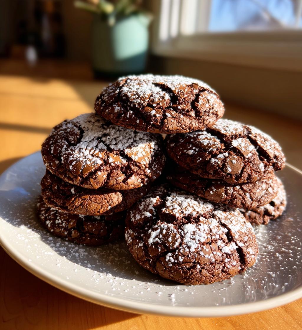 chocolate crinkle cookies