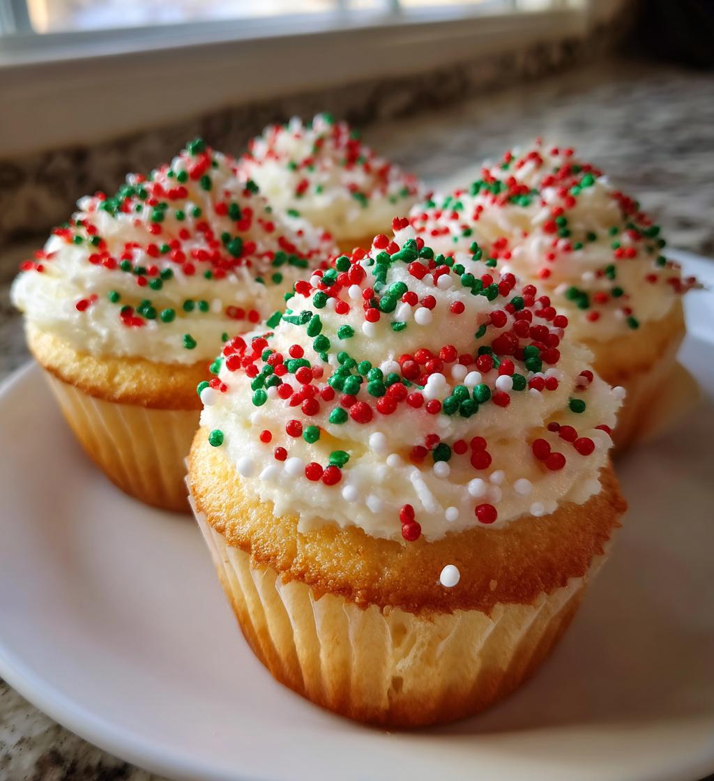 christmas cupcake cake