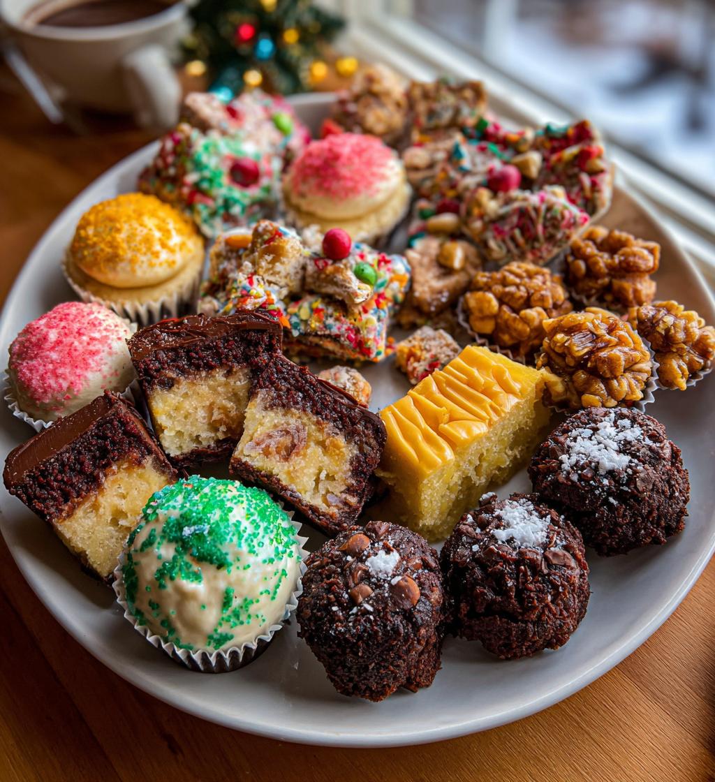 christmas dessert platter