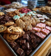 christmas dessert tray