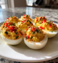 christmas deviled eggs