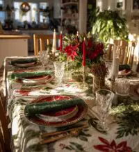 christmas dinner ideas table