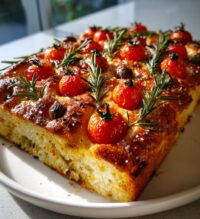 christmas foccacia bread