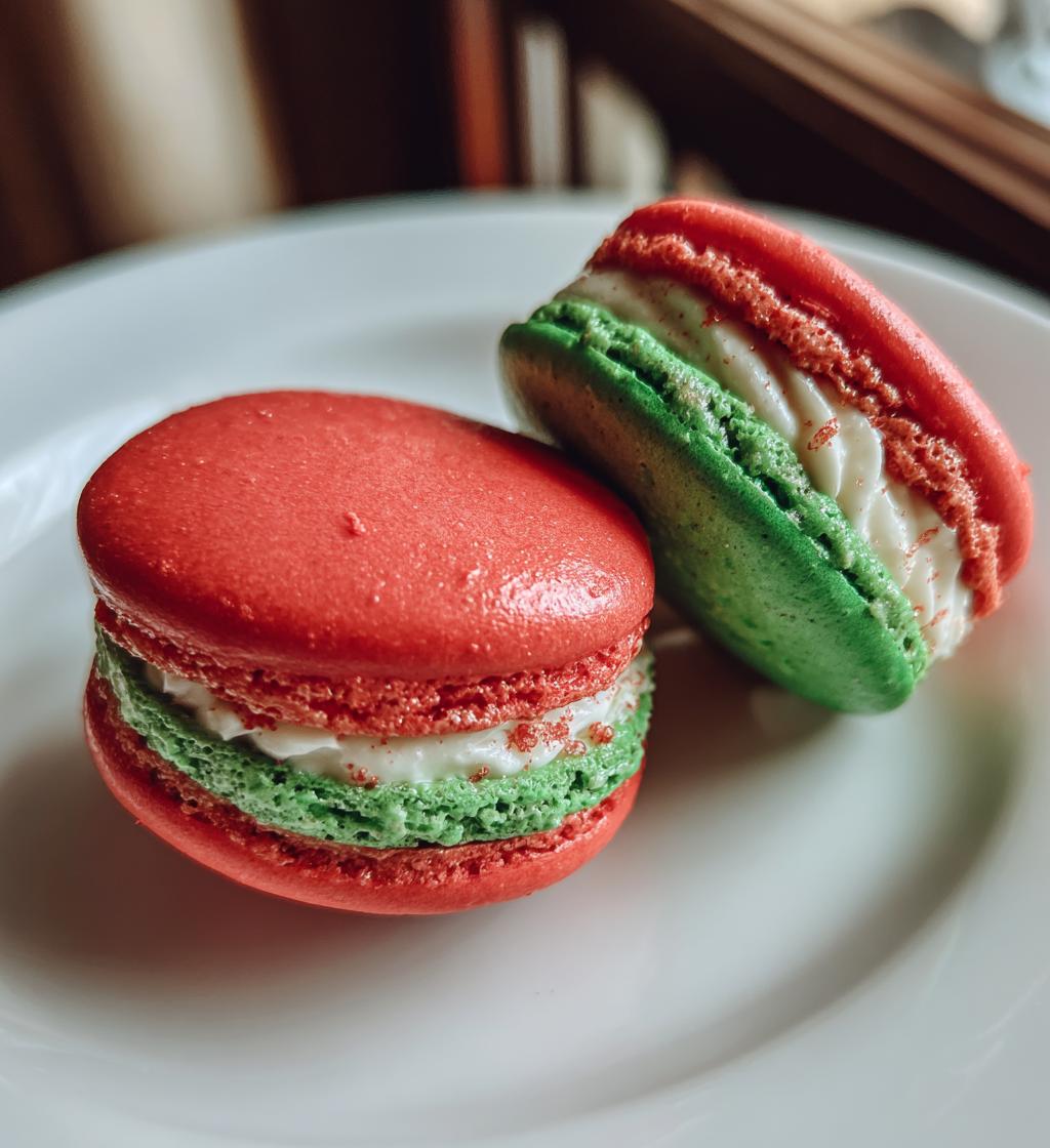christmas macarons