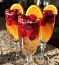 christmas mimosas