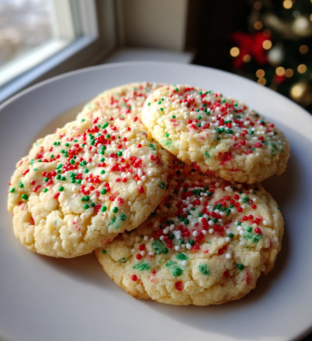 christmas sprinkle cookies
