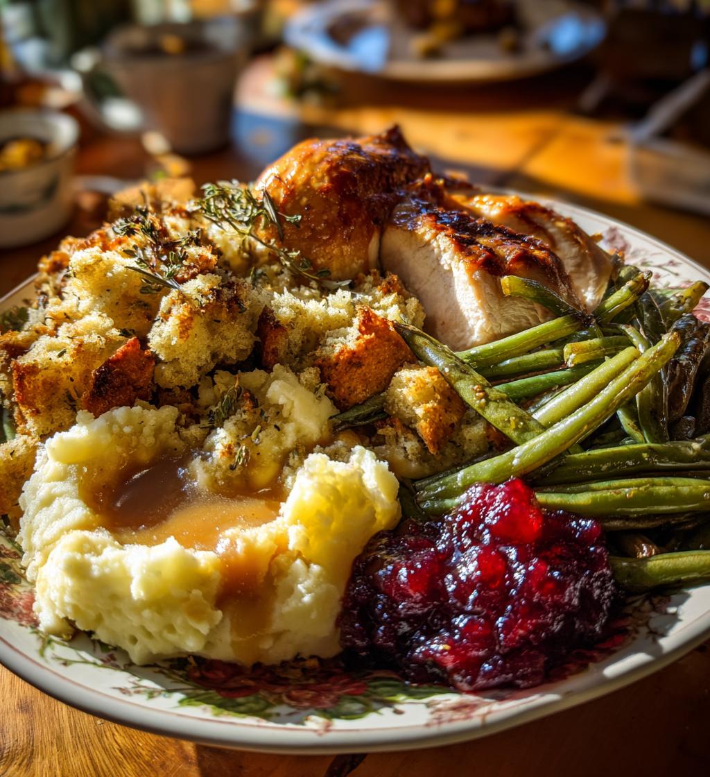 christmas table food