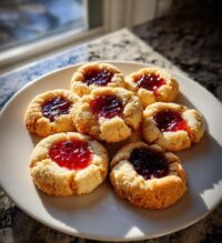 christmas thumbprint cookies