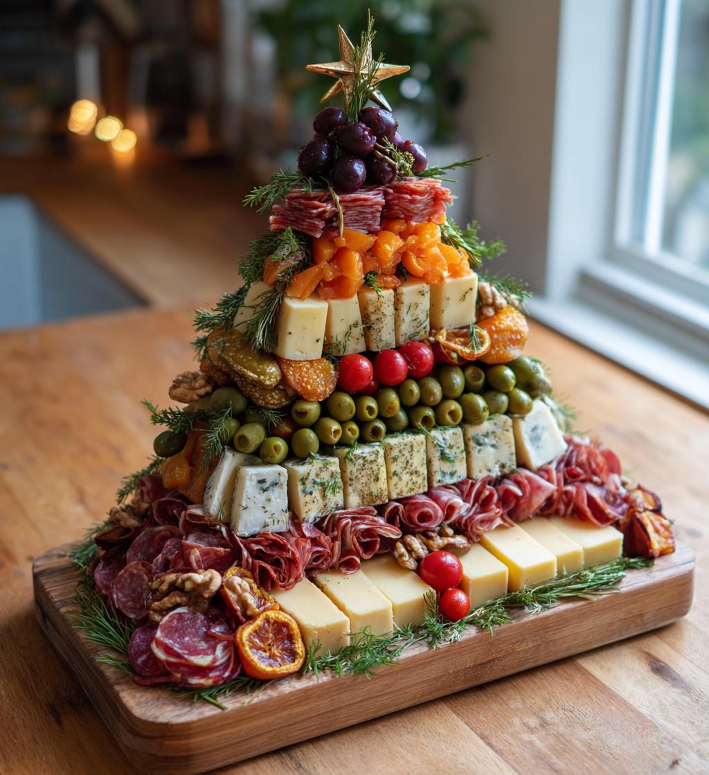 christmas tree charcuterie board