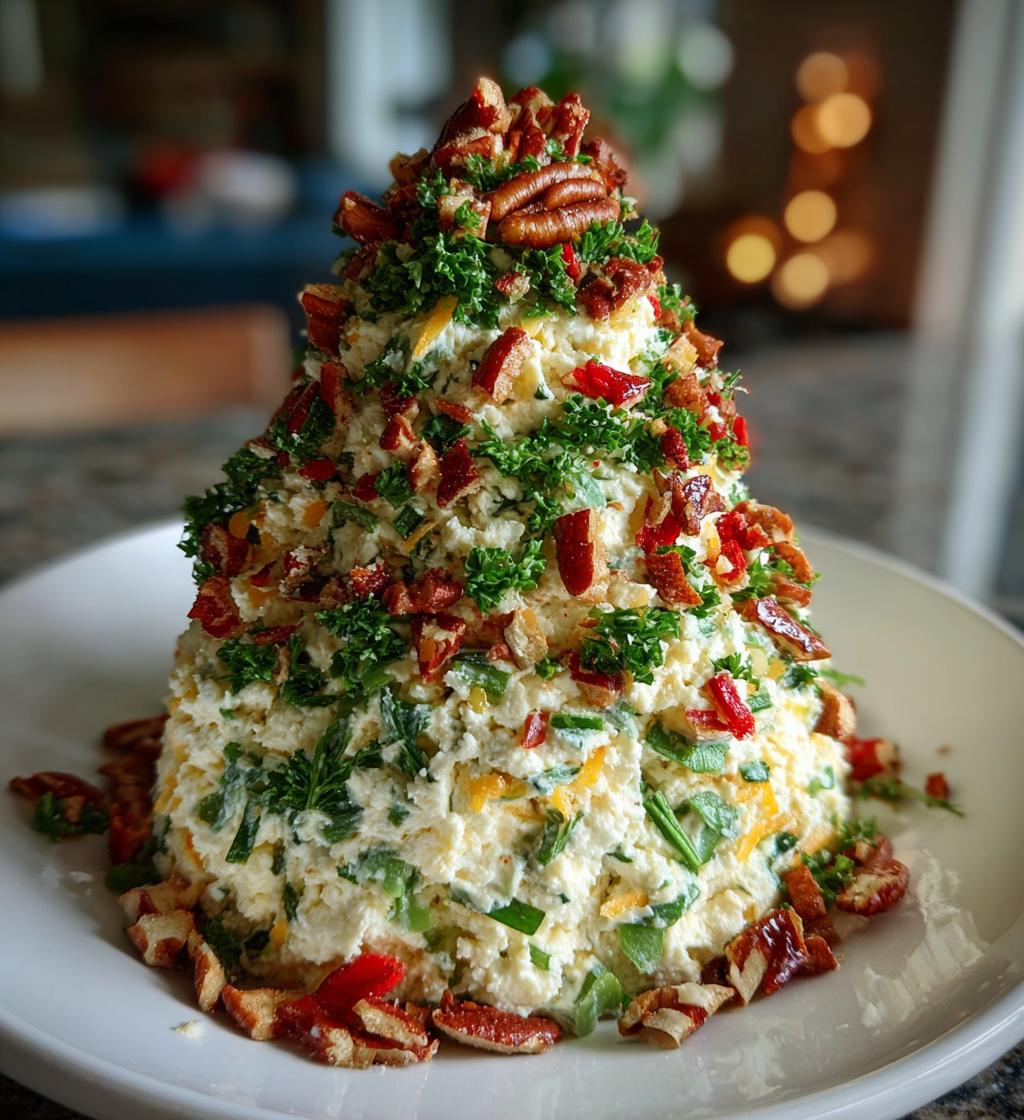 christmas tree cheese ball