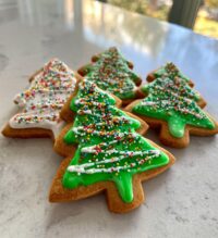 christmas tree cookies decorated