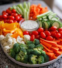 christmas veggie platter