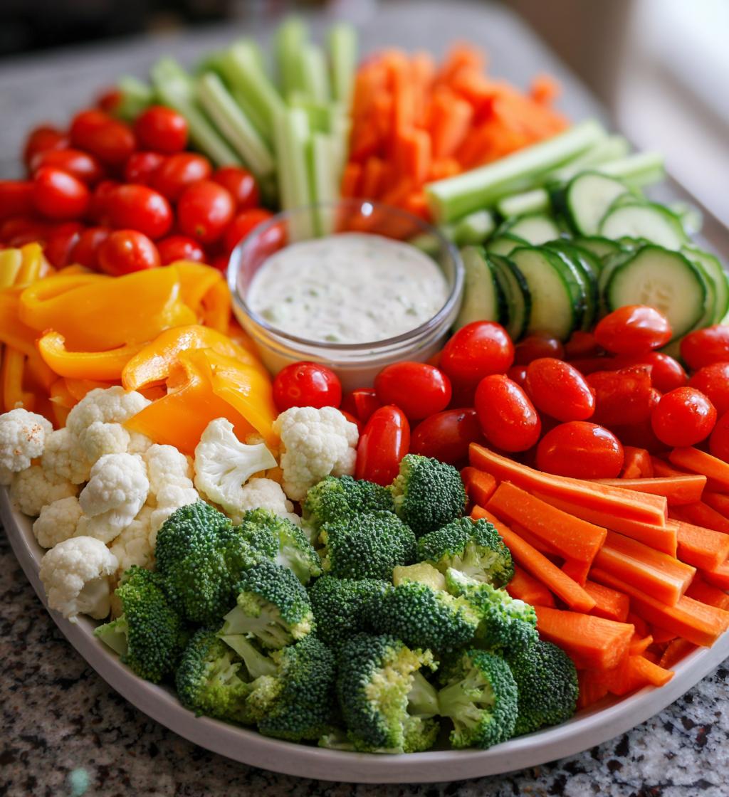 christmas veggie platter