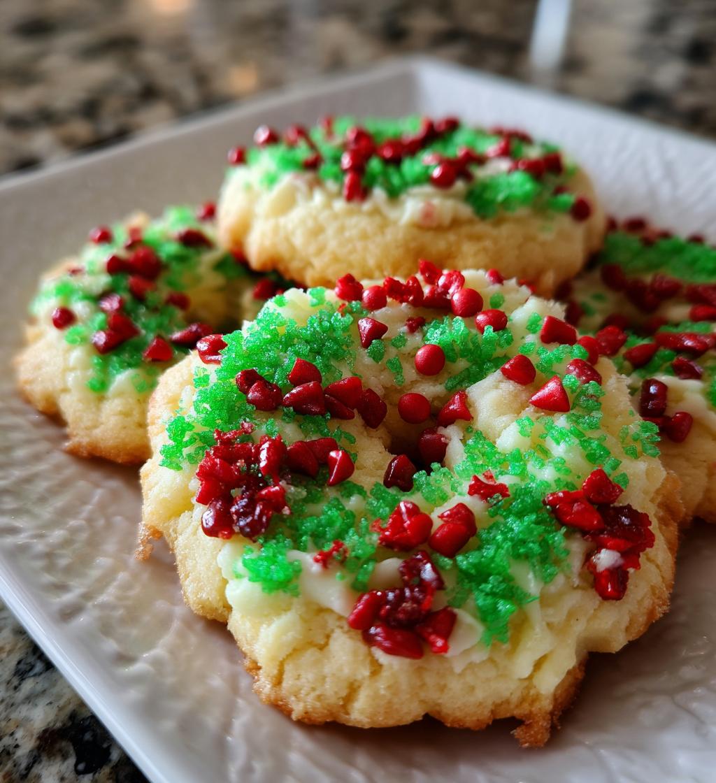 christmas wreath cookies