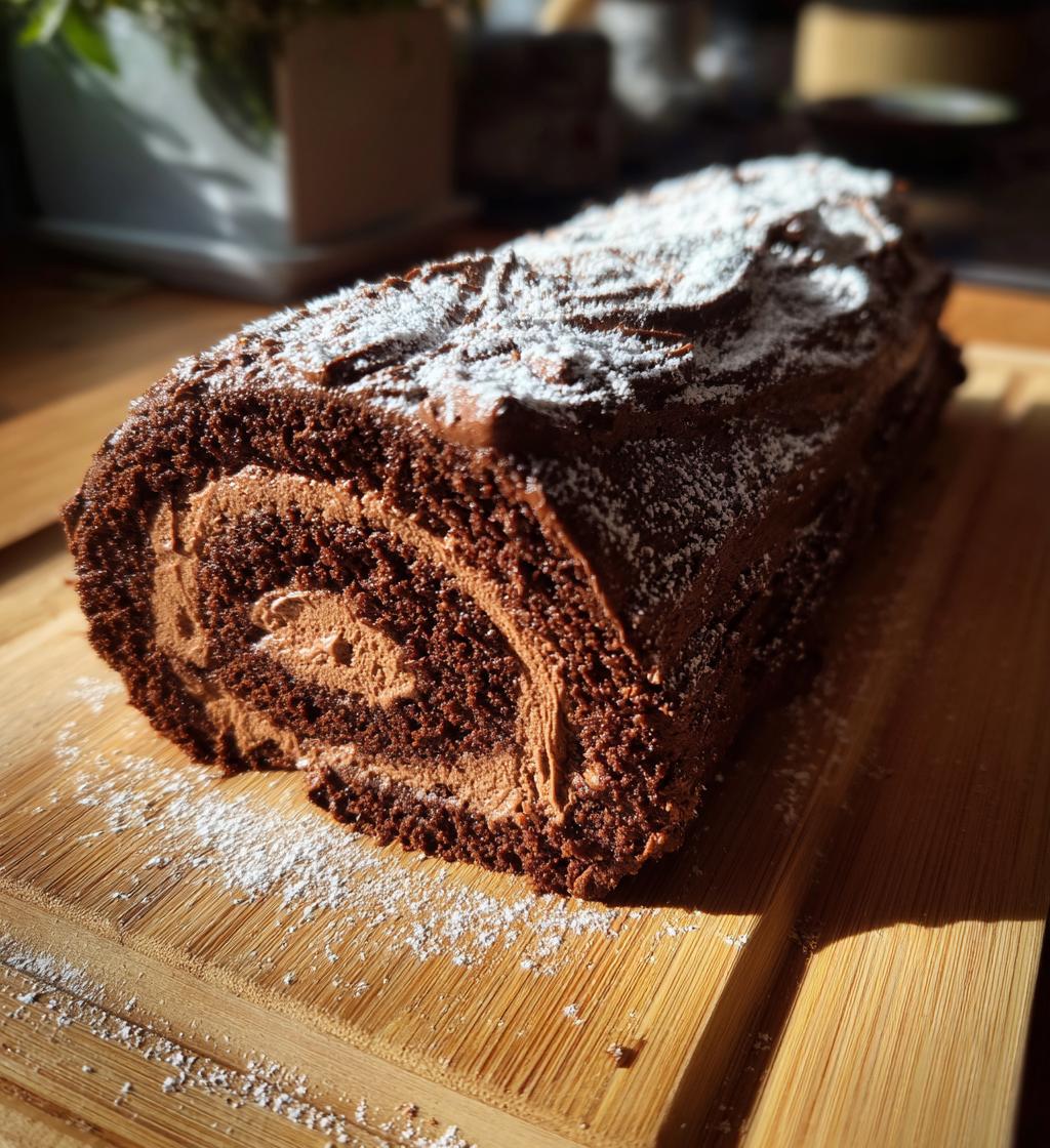 christmas yule log cake