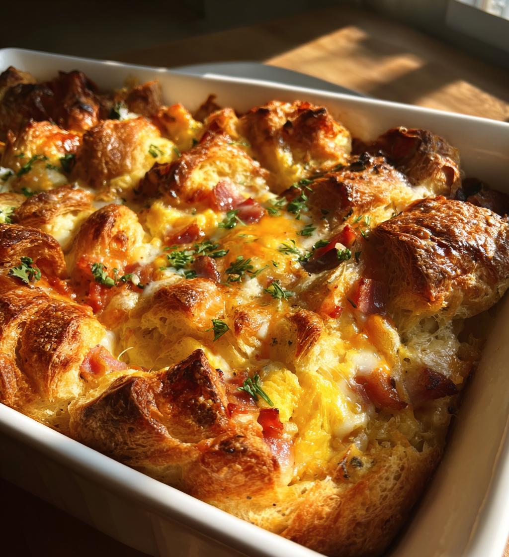 croissant breakfast casserole