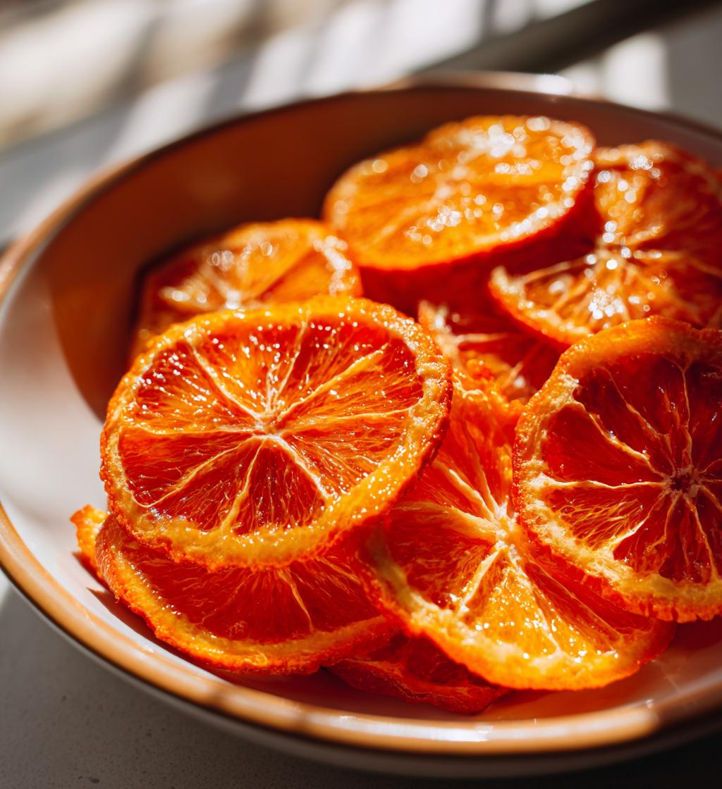 dehydrated orange slices